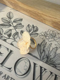 Bague, fleurs d’hortensia